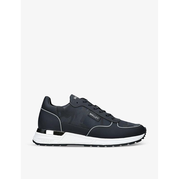 Popham Lite leather and mesh low-top trainers