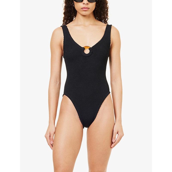 Celine plunge-neck swimsuit