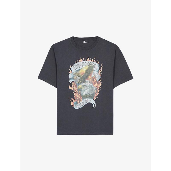 Graphic-print short-sleeve cotton T-shirt