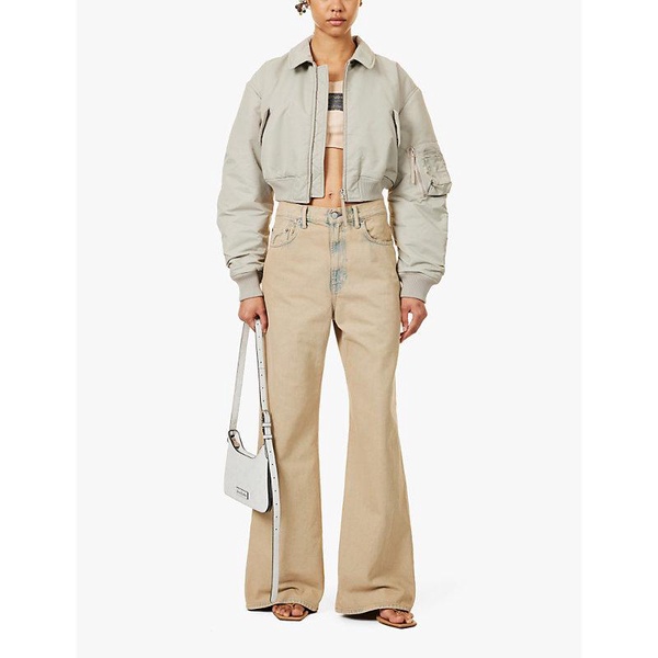 Oblio cropped shell bomber jacket