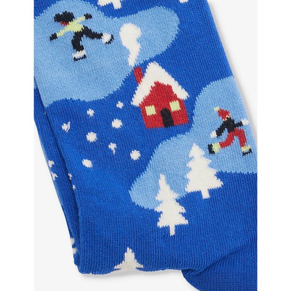 Winter Night cotton-blend socks