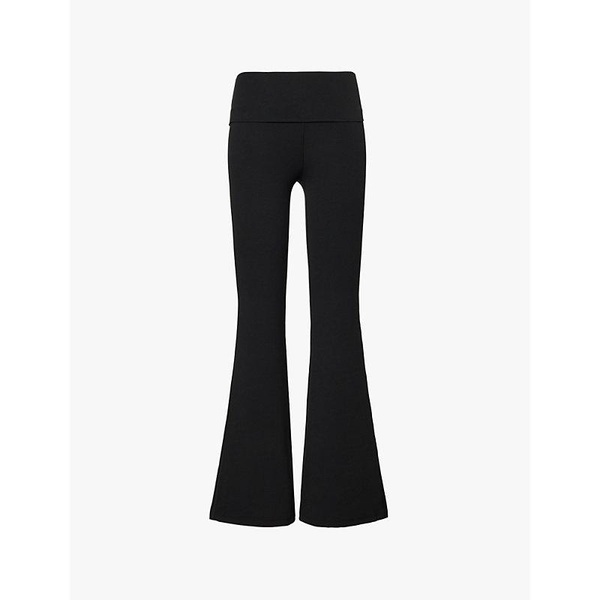 Raquel flared-leg mid-rise stretch-woven leggings