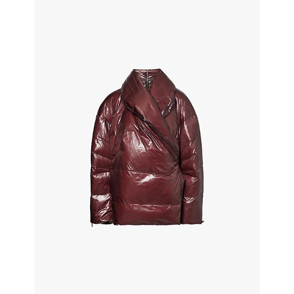 Cocoon shell-down puffer coat