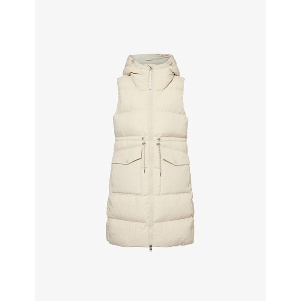 Irving Long hooded padded shell-down gilet