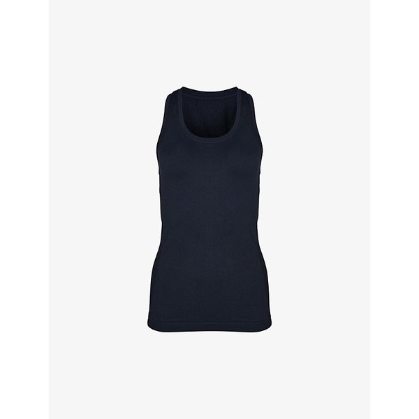 Athlete seamless stretch-jersey vest top