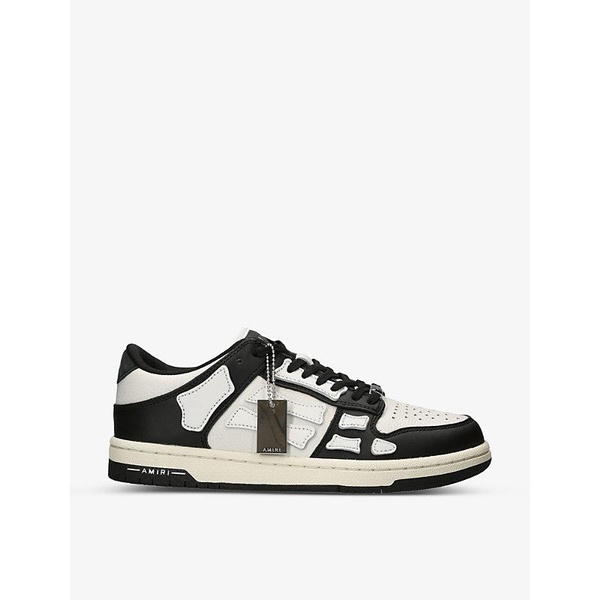 Skel panelled leather low-top trainers