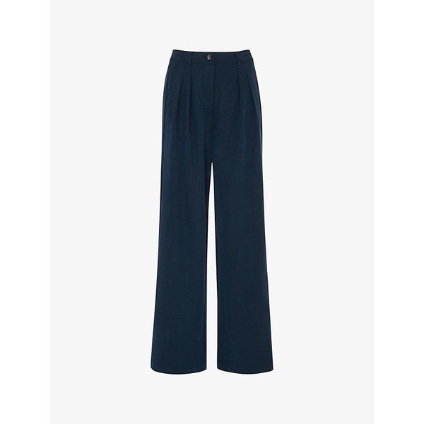 Joss regular-fit high-rise tailored woven trousers