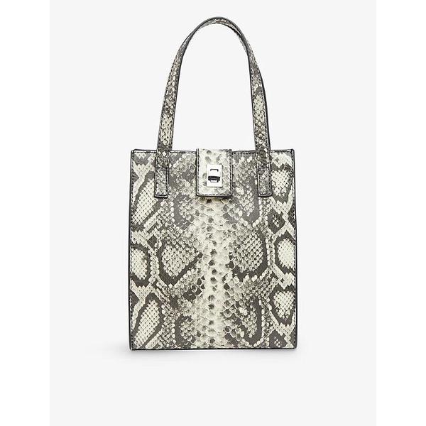 Eben snake-print leather tote