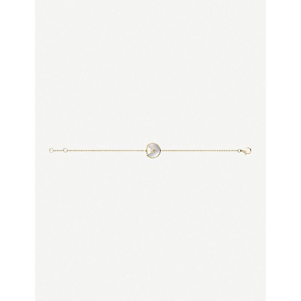 Amulette de Cartier 18ct yellow-gold and white mother-of-pearl bracelet