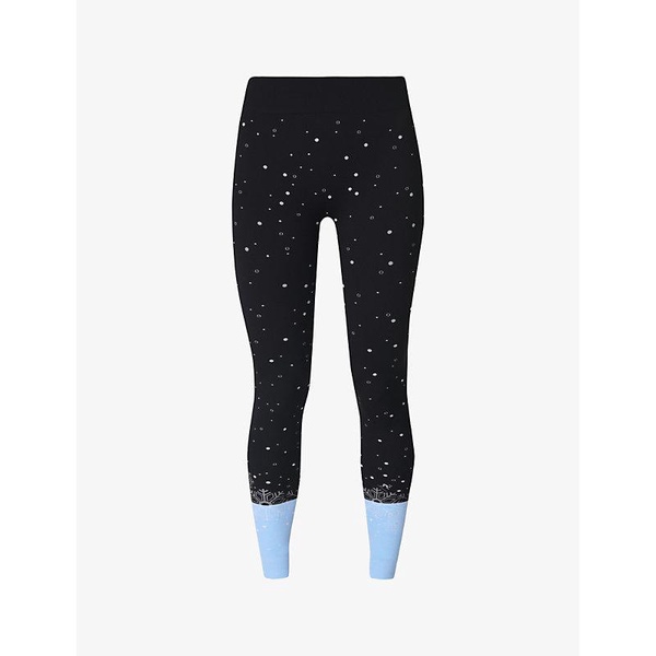 Snowflake base layer stretch-woven leggings