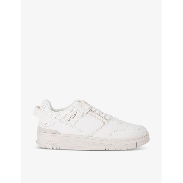 Compton logo-embossed leather low-top trainers