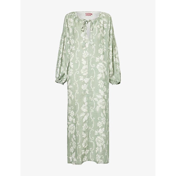 Dorothea relaxed-fit linen kaftan