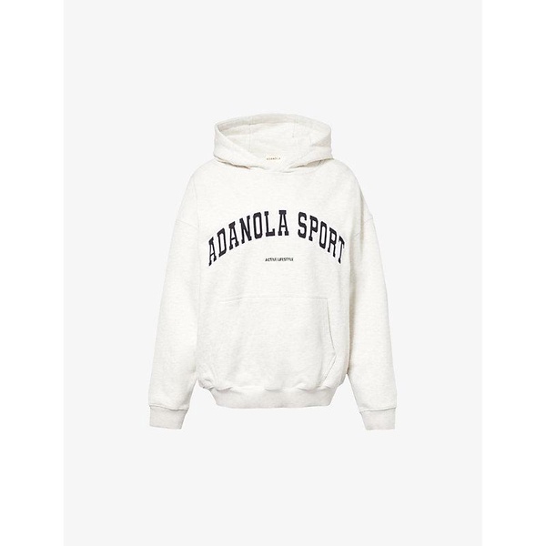 Logo-embroidered oversized organic-cotton hoody