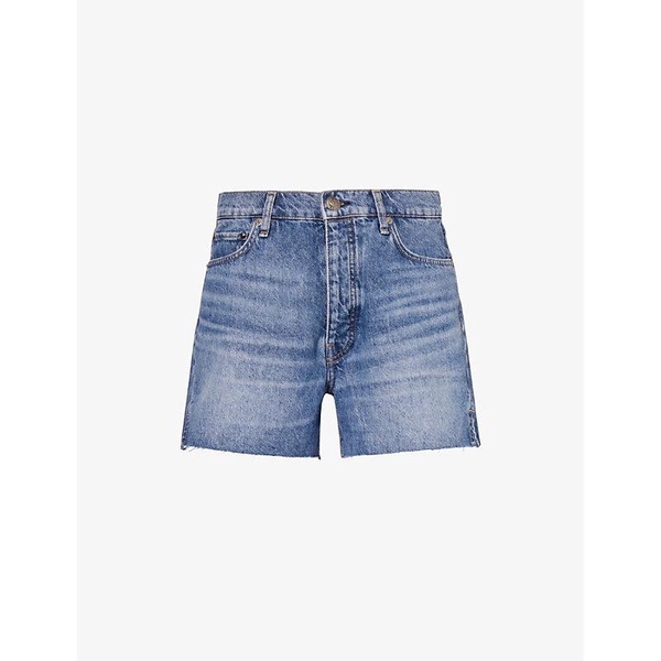 Noelle high-rise denim shorts