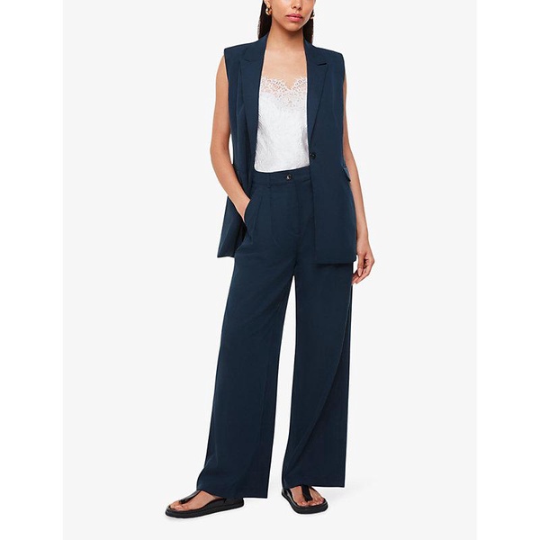 Joss regular-fit high-rise tailored woven trousers