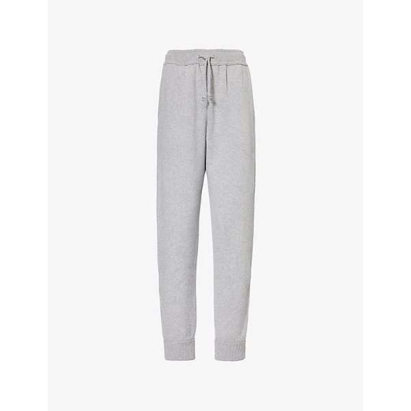 Tapered-leg high-rise cashmere-blend jogging bottoms