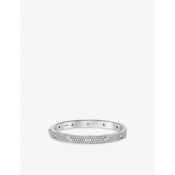 LOVE 18ct white-gold and 216 diamonds bracelet