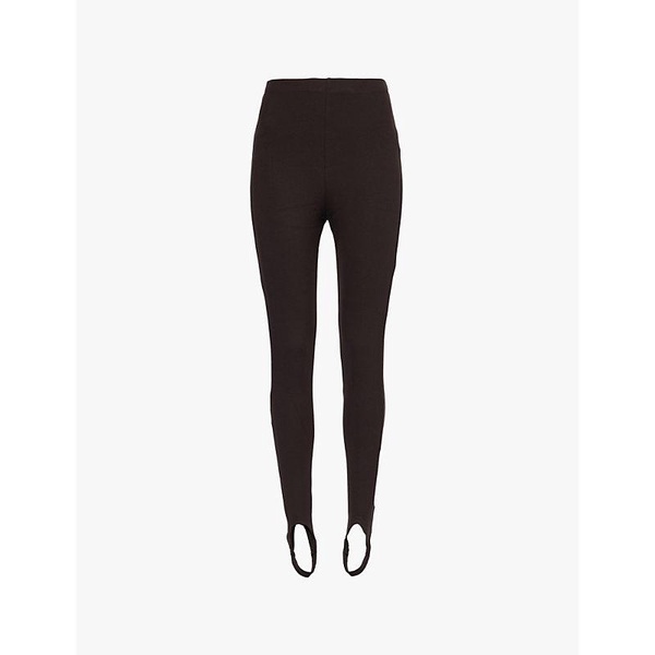 Rio high-rise stirrup-cuff ponte stretch-jersey leggings