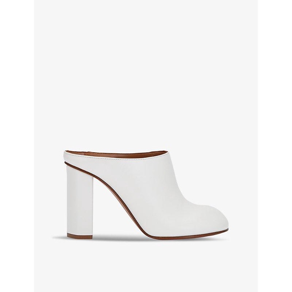 Babylone leather heeled mules