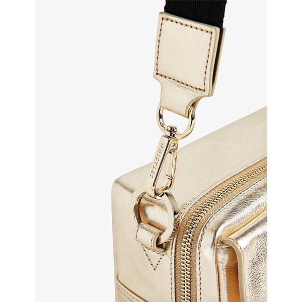 Bibi metallic-leather cross-body bag