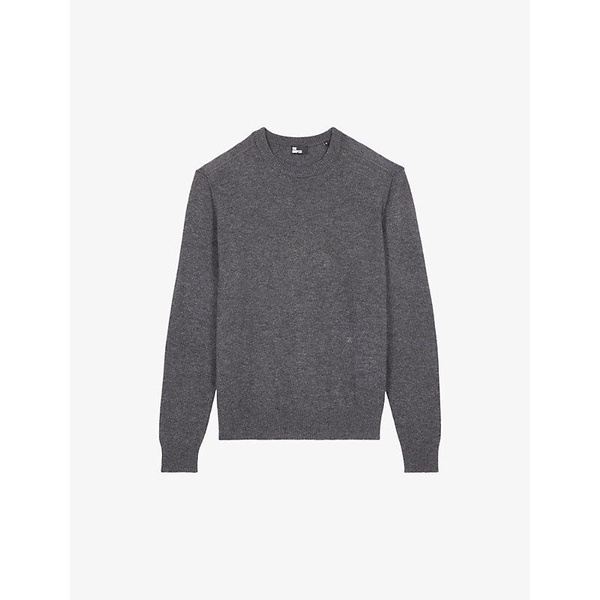 Elbow-patch regular-fit wool jumper