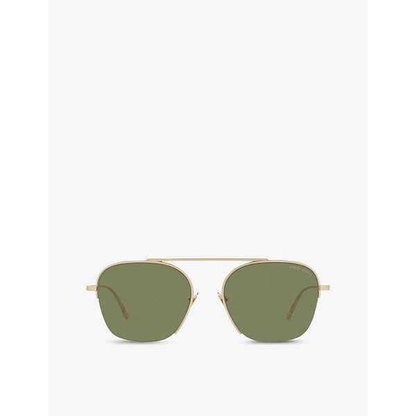 AR6124 pilot-frame metal sunglasses