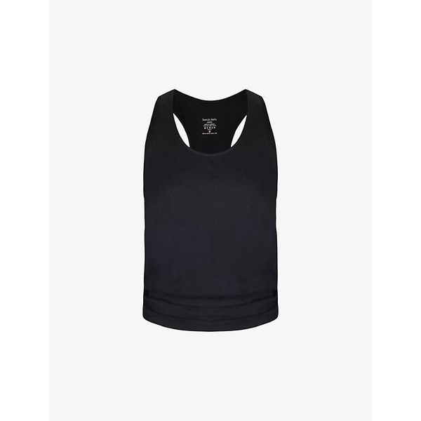 Gaia round-neck sleeveless stretch-jersey yoga tank