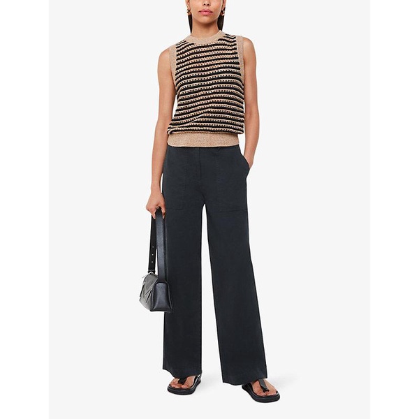 Ruth straight-leg relaxed-fit cotton trousers