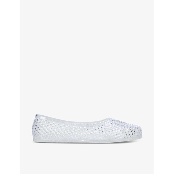 Iro mesh-textured PVC flats