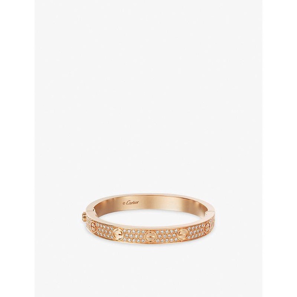 LOVE 18ct rose-gold and 204 diamonds paved bracelet