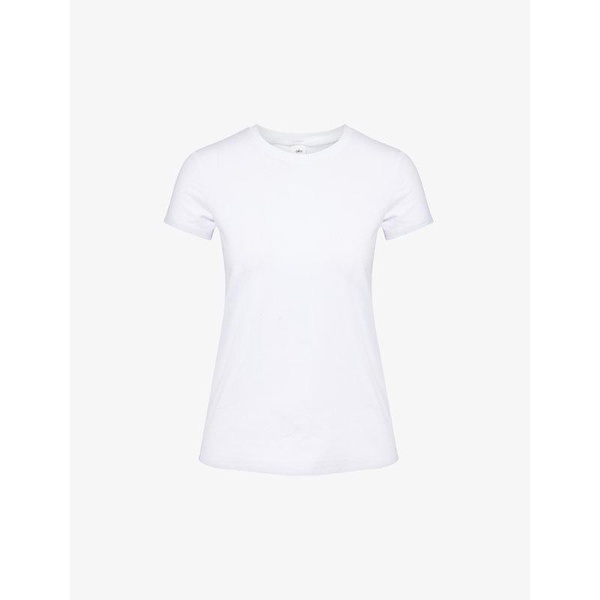 Alosoft short-sleeved stretch-woven T-shirt