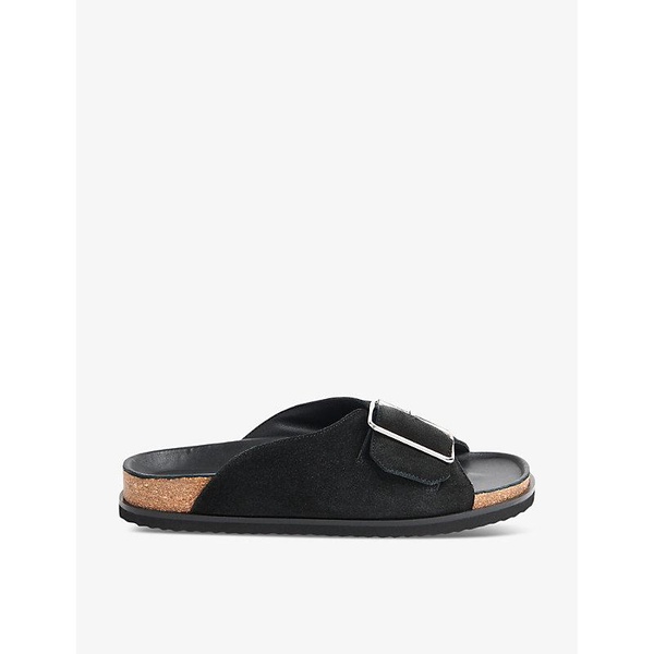 Ellery buckle-embellished flat leather slides