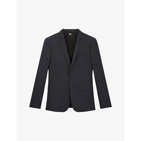 Single-breasted wool blazer