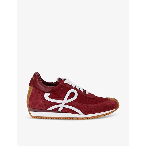 Flow Runner monogram leather low-top trainers