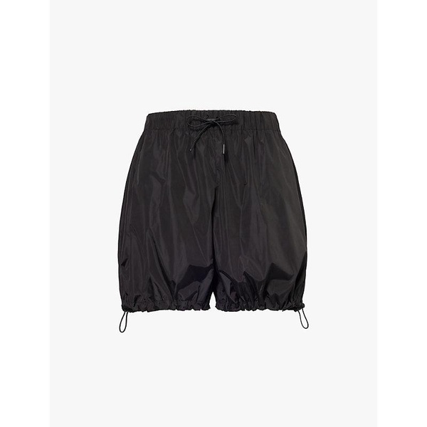 Toggle-waistband relaxed-fit shell shorts