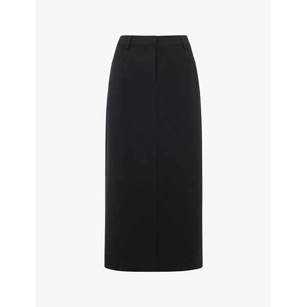 Abigail tailored recycled-polyester midi skirt