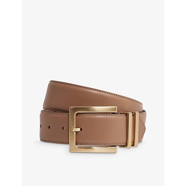 Brompton square-buckle leather belt