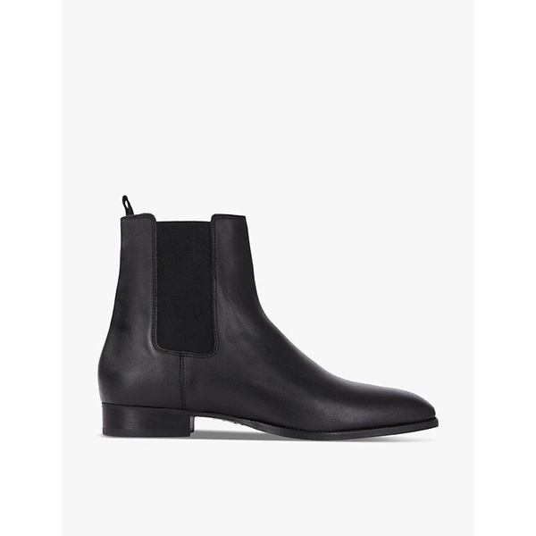 Almond-toe leather Chelsea boots