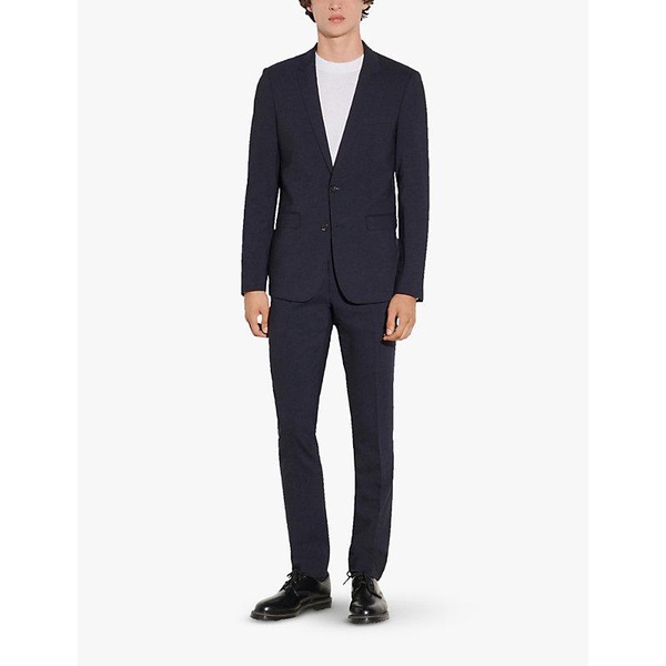 Slim-fit wool-blend blazer