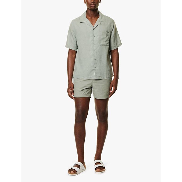 "Charles 5"" drawstring cotton-blend swim shorts"