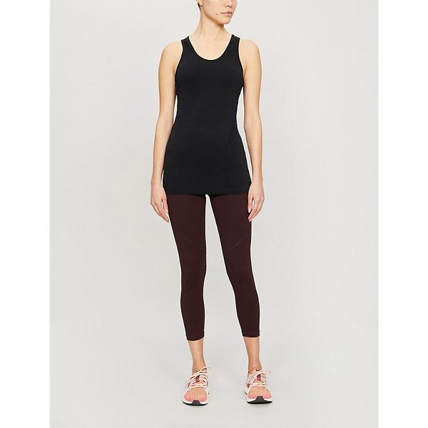 Athlete seamless stretch-jersey top