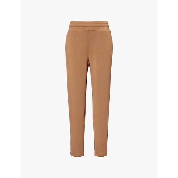 The Slim straight-leg mid-rise stretch-woven jogging bottoms