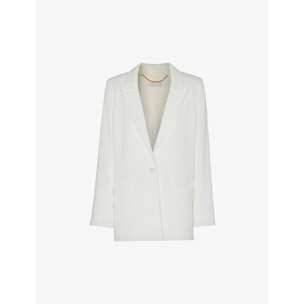 Andie single-breasted woven wedding blazer