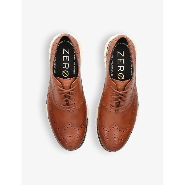 ZERØGRAND Wingtip leather Oxford shoes