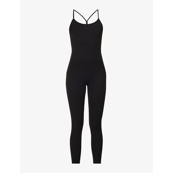 Airweight scoop-neck stretch-woven jumpsuit