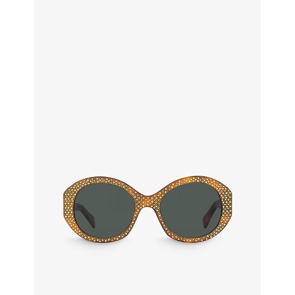 CL000415 round-frame acetate sunglasses