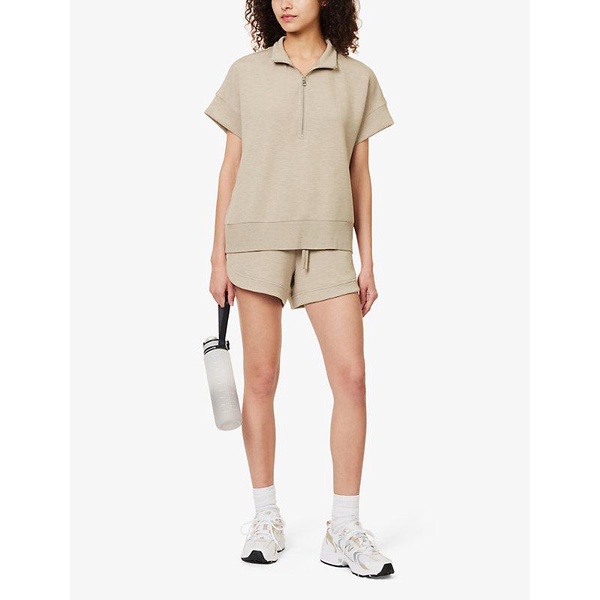 Ritchie short-sleeved stretch-woven sweatshirt