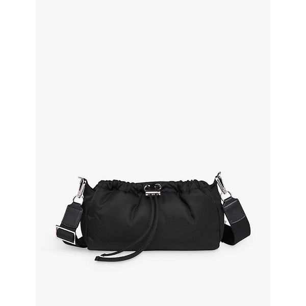 Benny drawstring woven cross-body bag