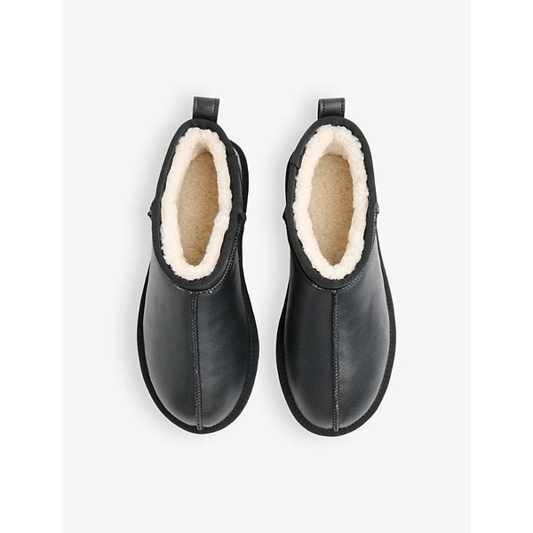 Mable shearling-lined leather slippers