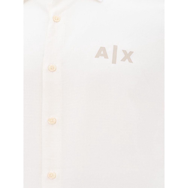 Armani Exchange Elegant White Viscose Men's Shirt